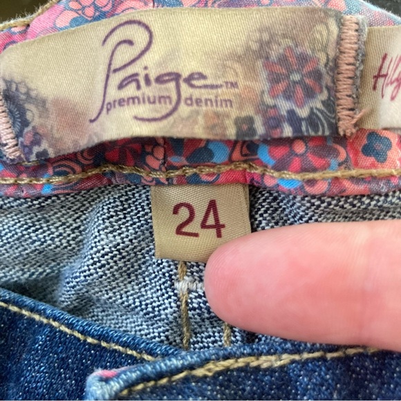 NWT Paige Hollywood hills bootcut jeans size 24 - Picture 7 of 7